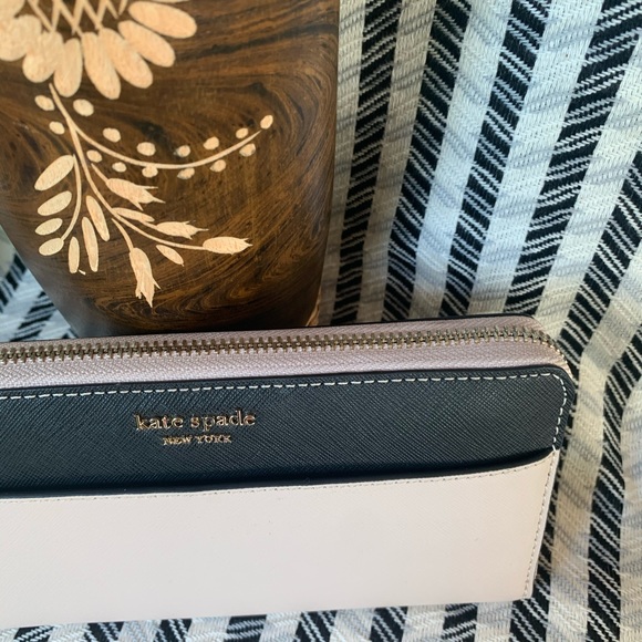 Large continental wallet Kate spade Cameron beige - Picture 3 of 6